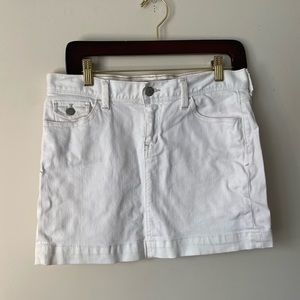 White Jean skirt size 4